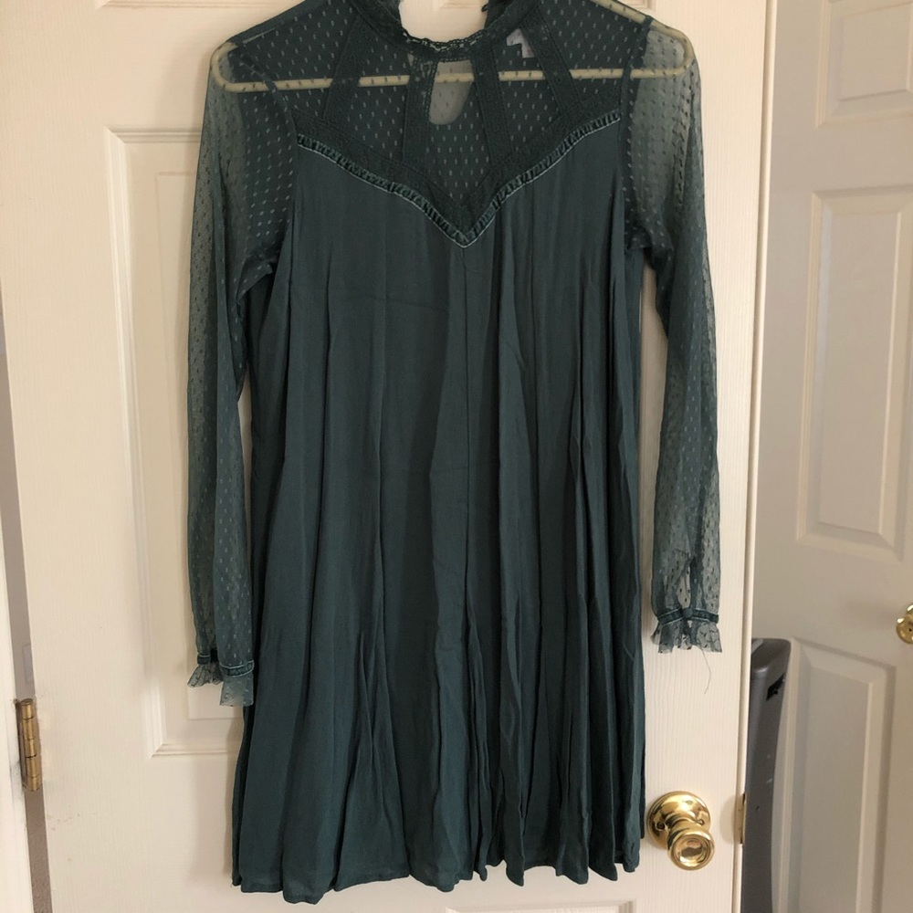high neck dress